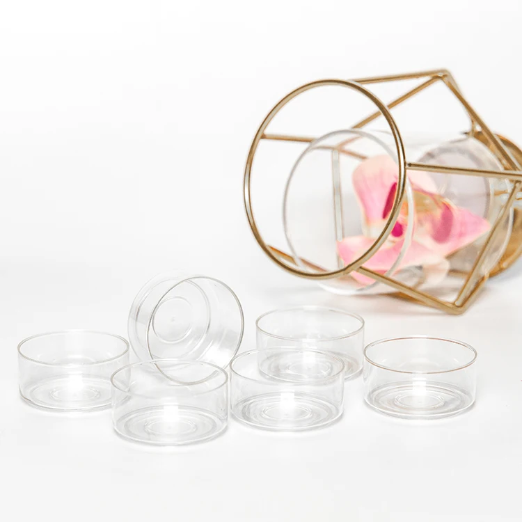 

wholesale birthday use plastic candle holder bulk tealight cup