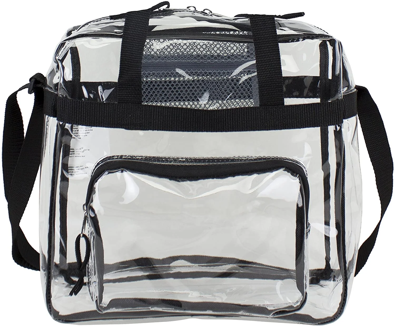 

Factory Custom Clear Bags Stadium Approved Tote Bag Transparent Event Security Travel Gym Large Capacity PVC Bag