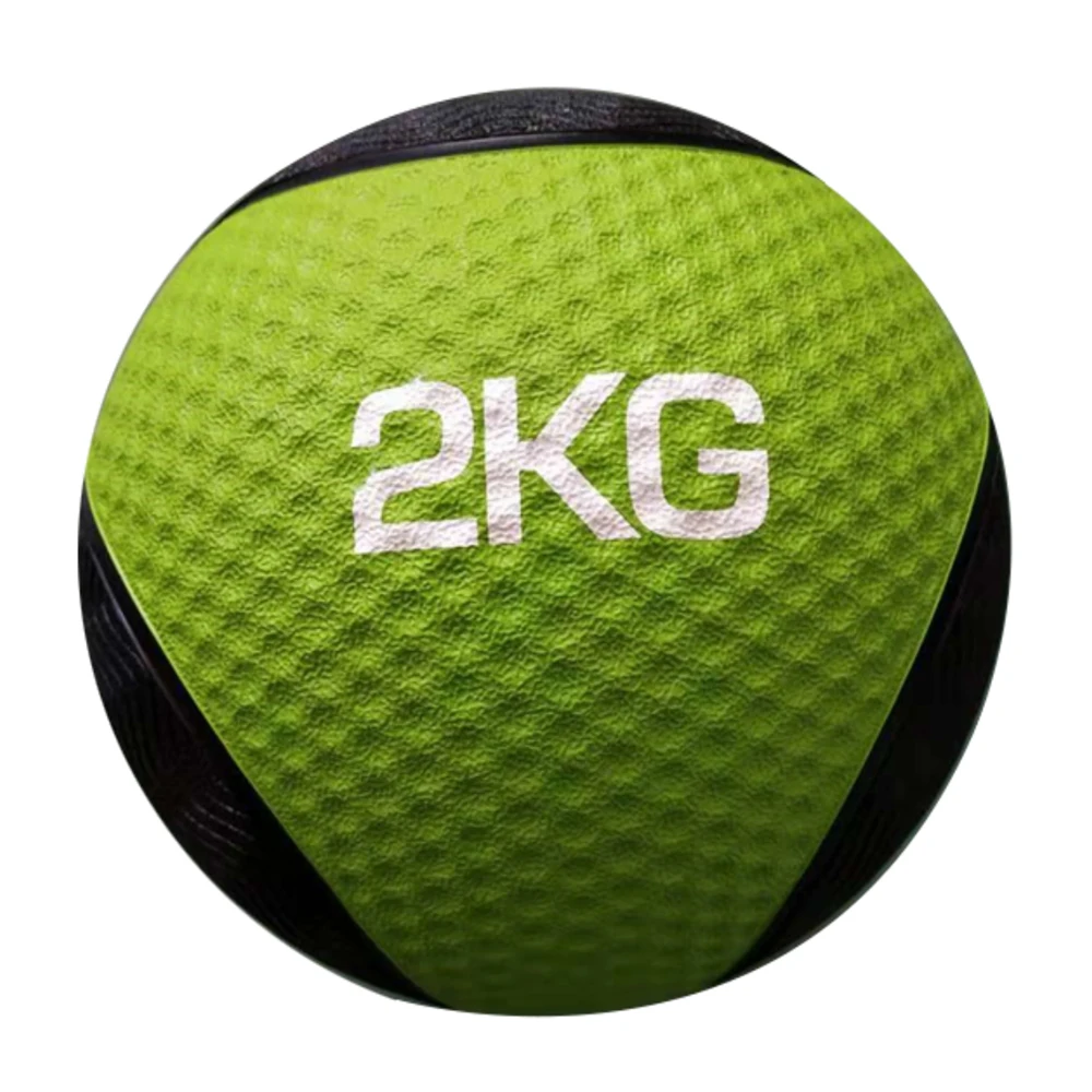 

TELLUS Home gym equipment durable anti-resistance fitness ball golf type rubber slam ball RTS sand filled medicine ball, Black