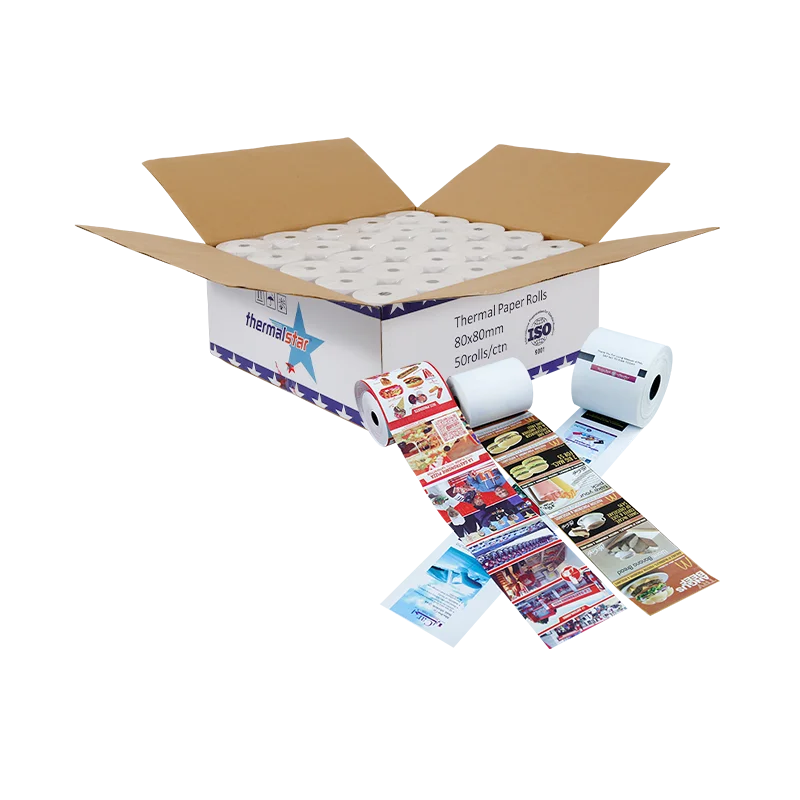 

80x80x12 Blank Thermal Tilling Receipt Paper 80mm POS Machine Cash Register Paper Rolls