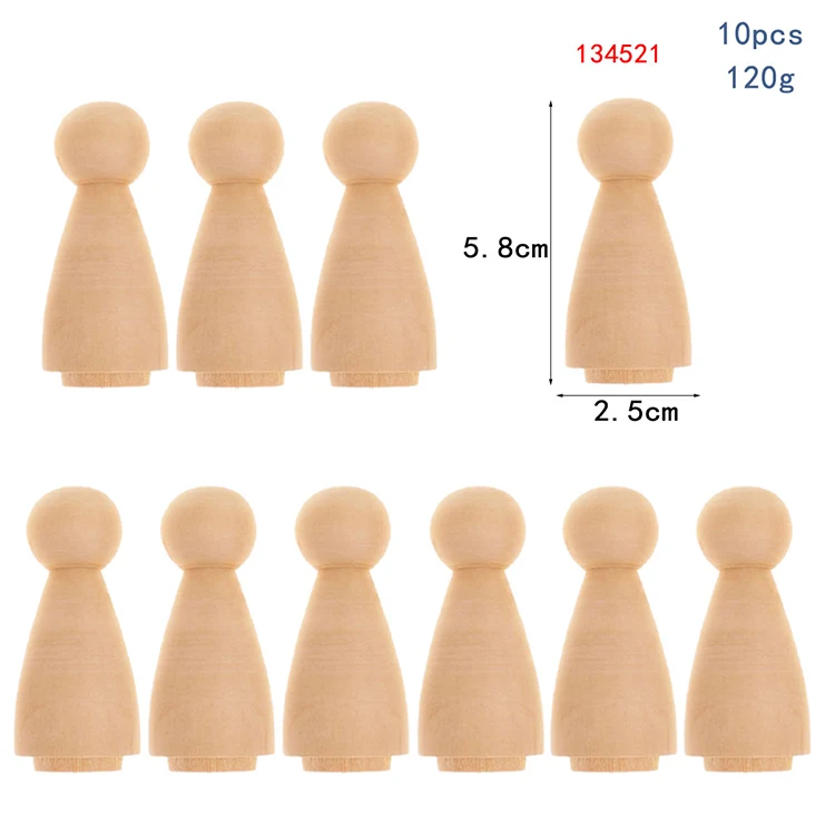 
Creative hand-painted puppet valentine party shooting props handicraft diy home decoration ornaments wooden doll 