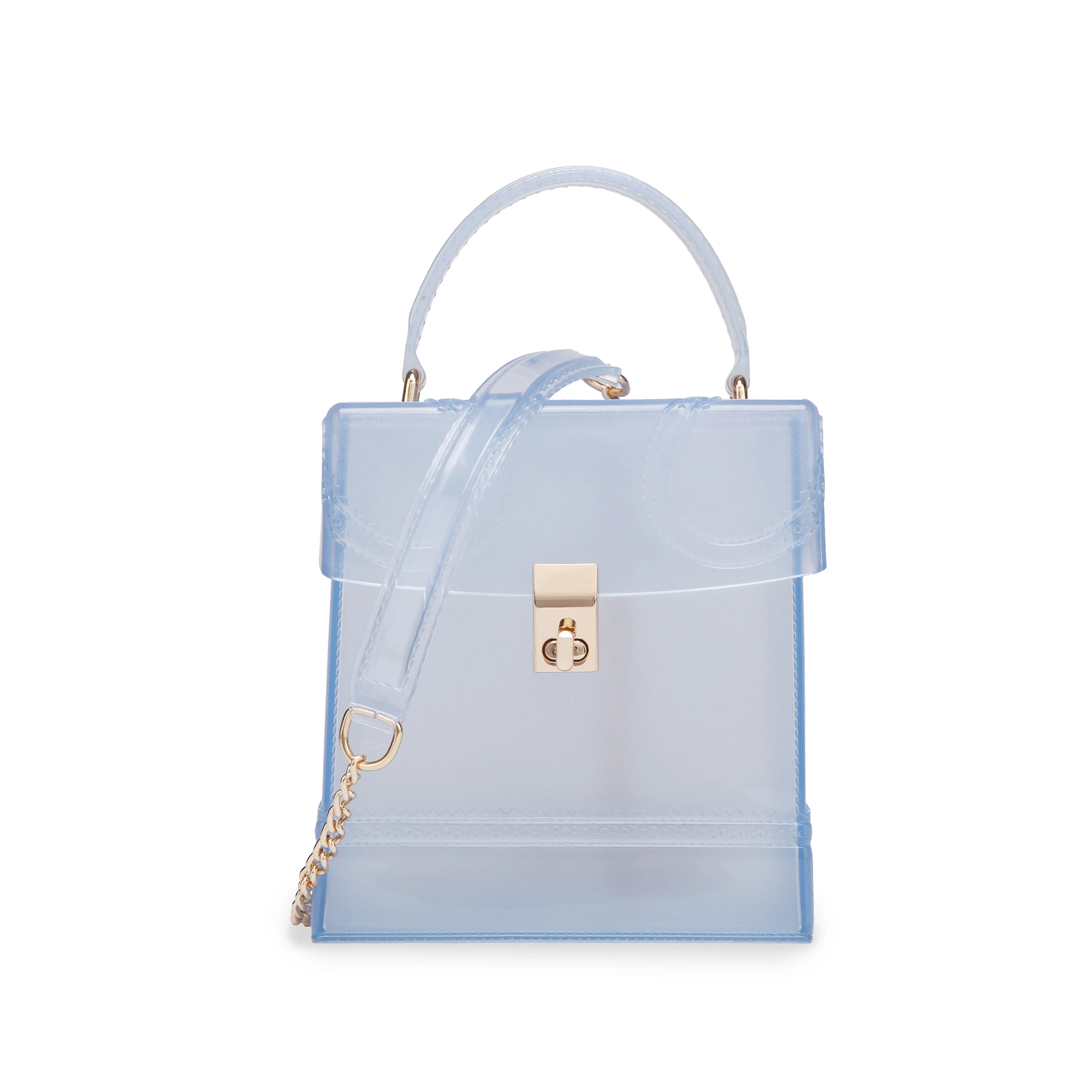 

Wholesale PVC Mini Jelly Square Handbags Purse Crossbody Hand Bag for ladies