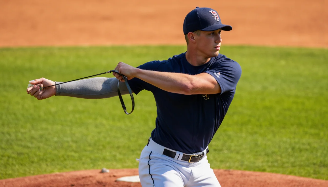 Pitcher Throwing External Rotation How to Build Baseball Pitching Arm Health in 2026: The External ...