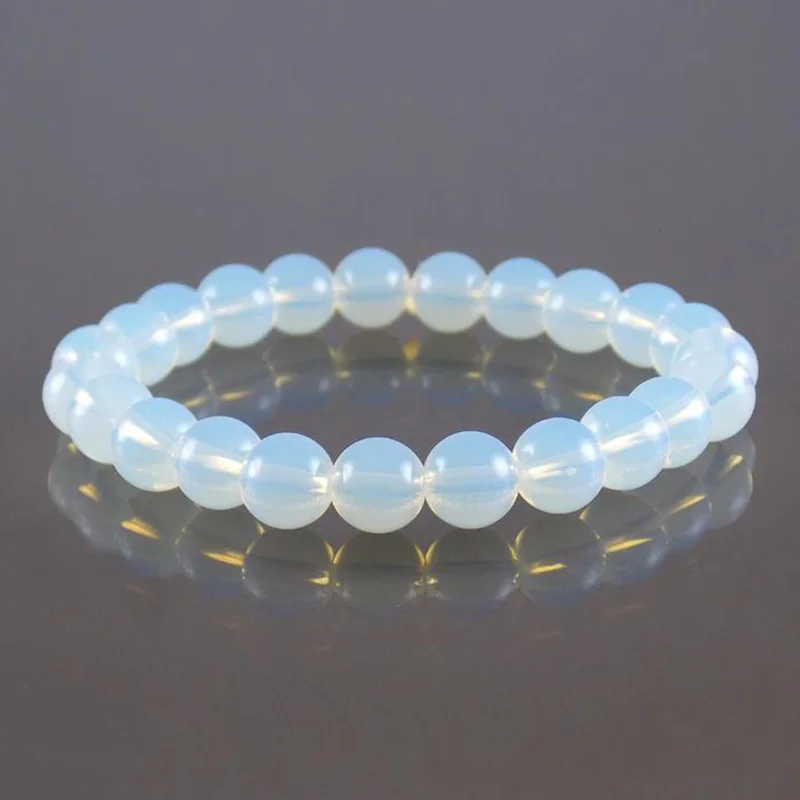 

Trade Insurance Natural Stone Beads High Grade  Opalite Bracelet, Picture shows