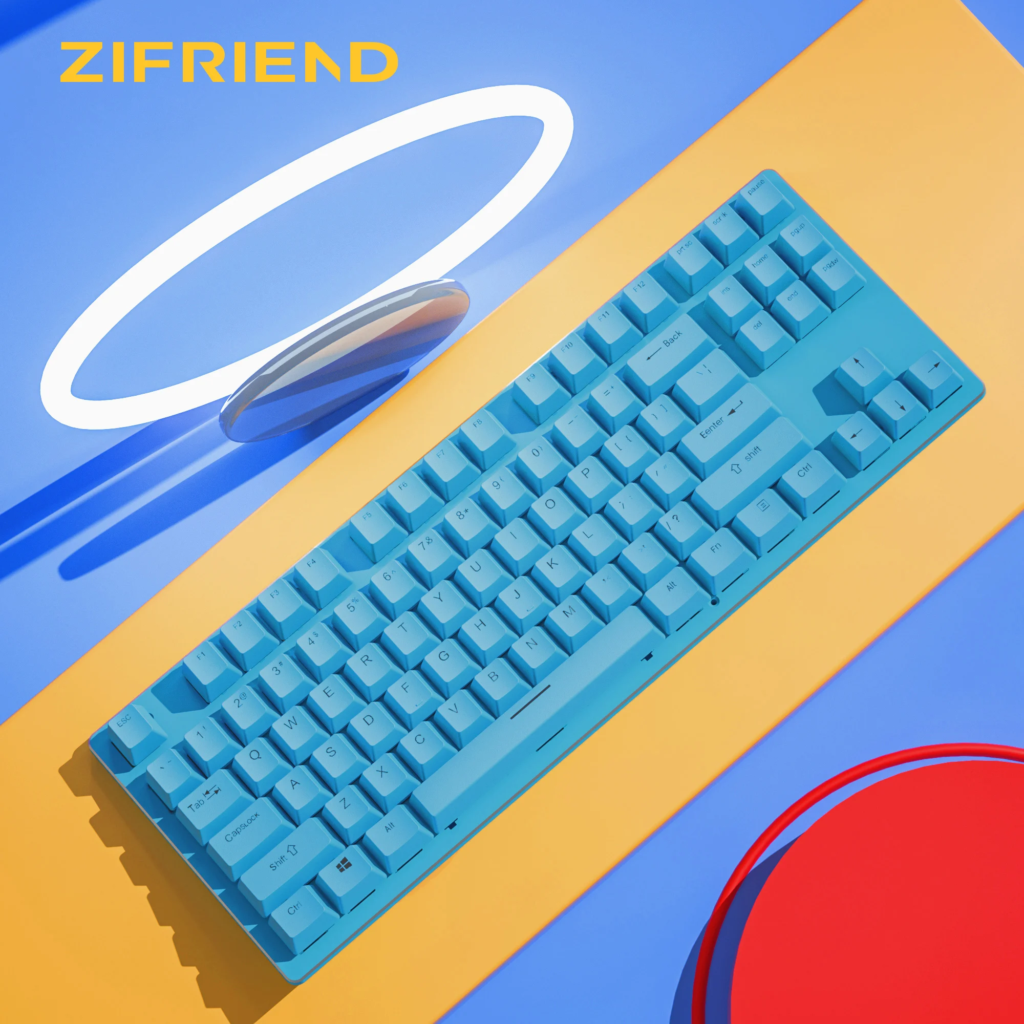 

Mechanical Keyboard Gamer 87 keys 4 MX Switch Optional Gaming Keyboards for Tablet Desktop USB Backlight Wired Keyboard