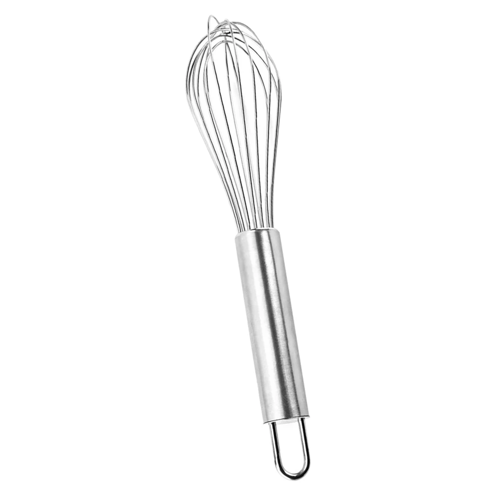 

Wire Egg Hand Mixer Whisk Stirring Tools 10 Inch Balloon Whisk Egg Beater Handheld Mini Stainless Steel All-season Free Sample, As shows in the picture