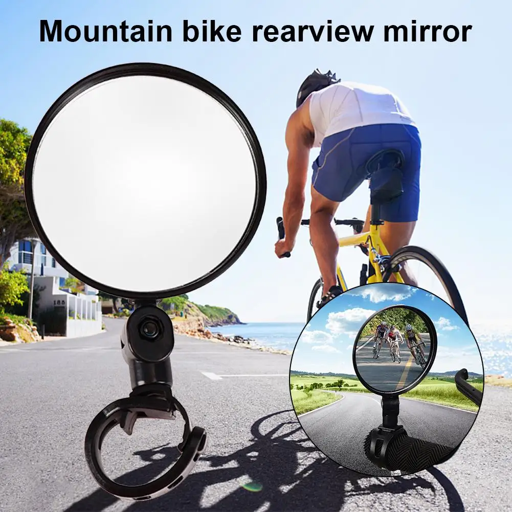 360°Rotate MTB Bicycle Bike Cycling Rear View Mirror Handlebar Safety  Rearview 