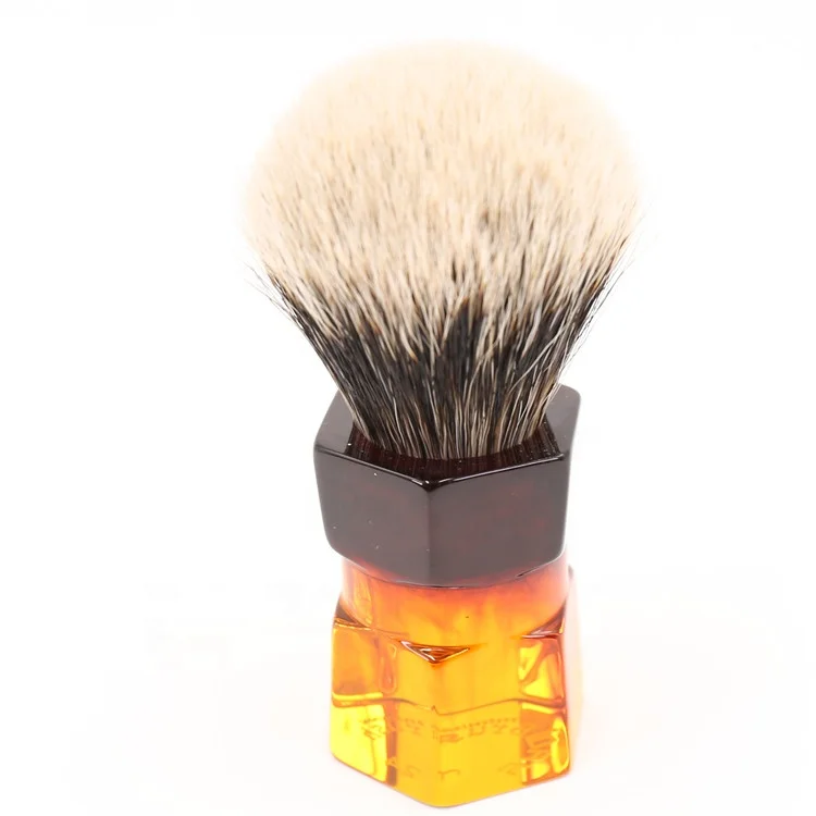 
Yaqi wholesale customeized mens shaving head bulb shape two band badger hair shaving brush knot 