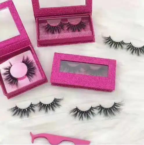 

lshes real mink 3d 25 mm fluffy mink eyelash vendor 25mm mink eyelashes wholsale, Natural black
