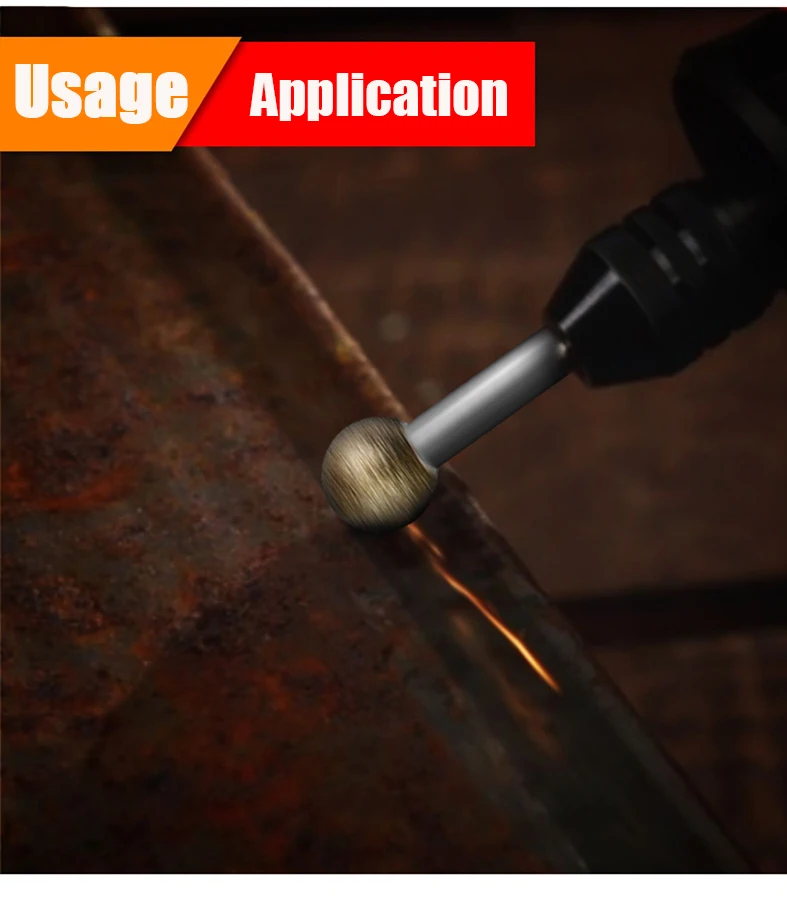 Abrasives tools high-grade diamond burrs electroplate carving grinding head for mechanic engraving working