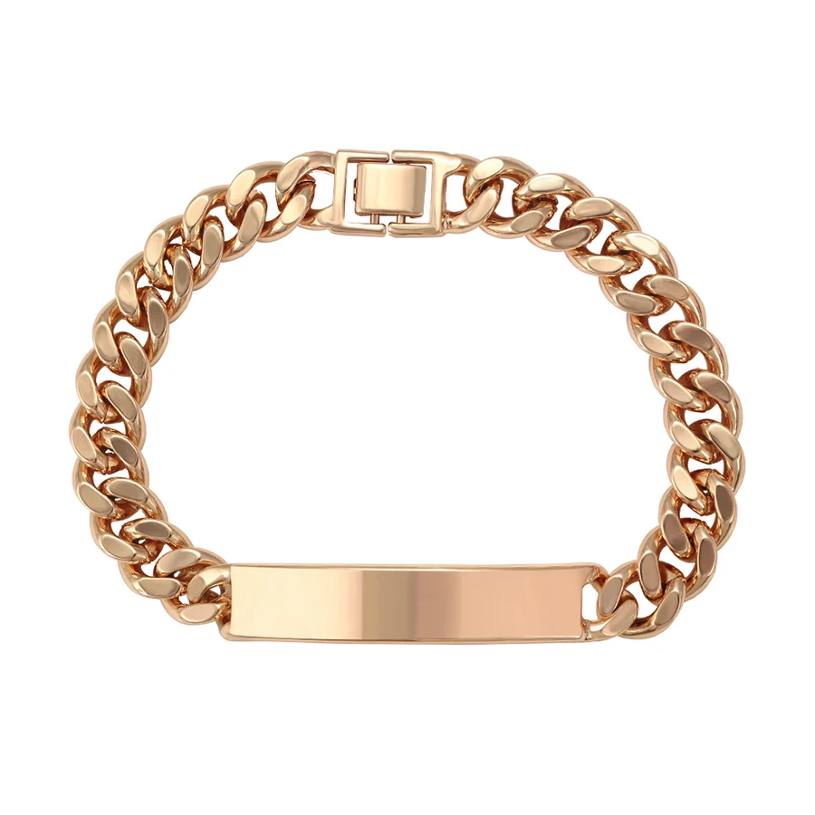 

76620 Xuping fashion cuban link chain bracelet 18k gold plated Fashion men's bracelet jewelry