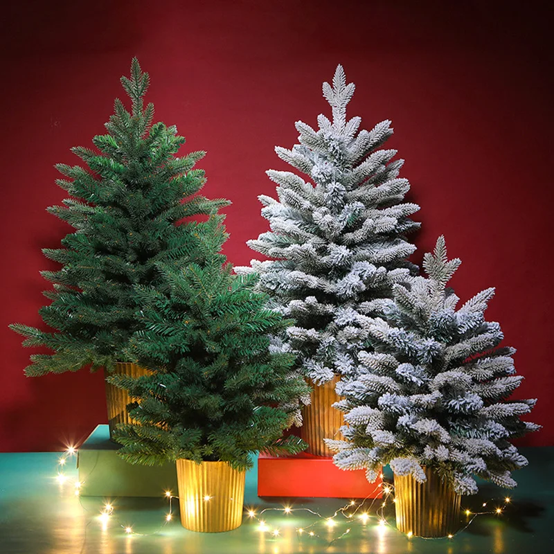 

Christmas Decoration Reusable Snowflake Christmas Tree Skirts New Year Decoration Supplies 60/90CM PVC Artificial Christmas Tree