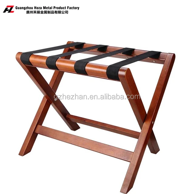 
Hotel Guestroom Solid Birch Wood Folding Luggage Rack luggage rack manufacturer 
