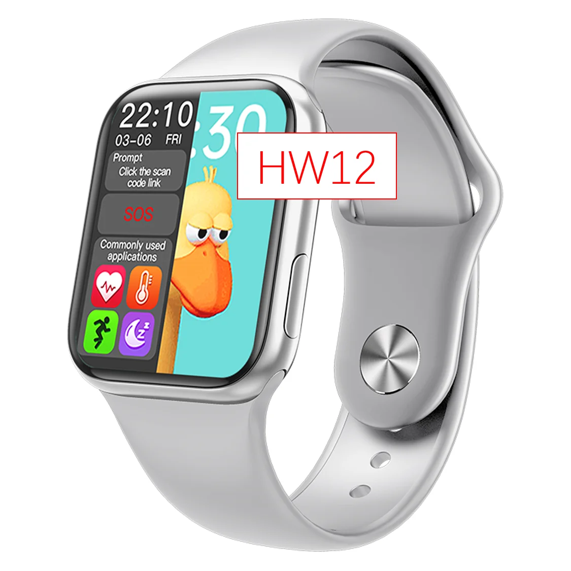 

BT Watch 6 HW12 full screen touch ip68 Pro Reloj Inteligente Smartwatch iwo 13 HW12 40mm Series Seri 6 Sport Smart Watch HW12, Pink, red, black, blue, silver