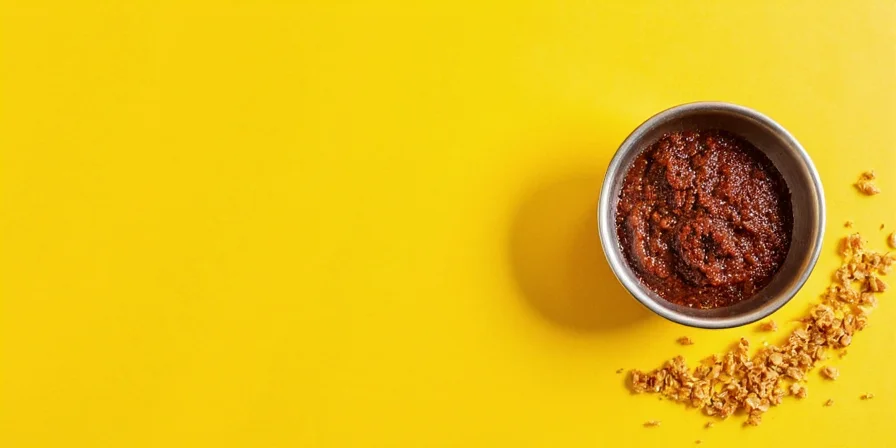 Jars of homemade mole stored in the fridge