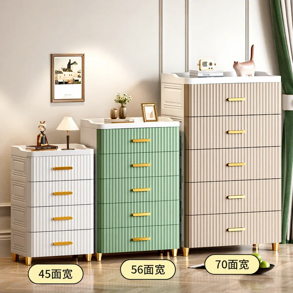 Modern Design Office & Living Room 5 Layer Plastic Storage Drawers Storage Wardrobe Cabinet Clothes Organizer Storage Drawer