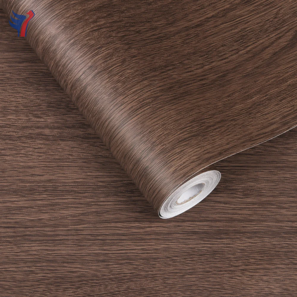 

Jinyi W5001 Brown Wood Paint Selfadhesive Home Decor Film Interior Design Peel Wall Paper Rolls Wallpaper