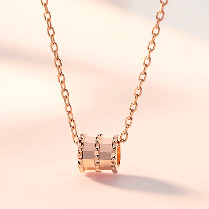 

RFJEWEL Fashion Sterling Silver Lucky bead S925 necklace jewelry for lady for Valentine's Day gift