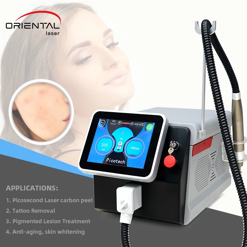 

Oriental-laser 2020 Newest the hottest Picosecond laser beauty machine tattoo removal, Black