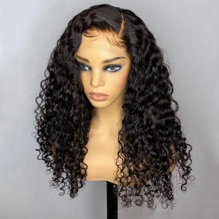 

Pre Plucked Human Lace Wig 360 Lace Frontal Wig 100 Human Hair Curly Brazilian Hair Wigs for Black Women