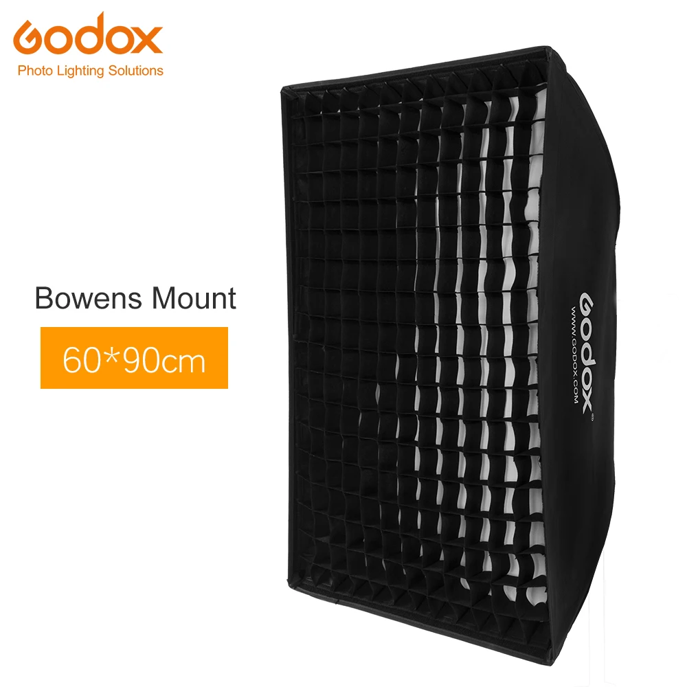 

inlighttech Godox 24"x 35" 60 x 90cm Honeycomb Grid Softbox soft box with Bowens Mount for Studio Strobe Flash Light DE400 DE400, Other