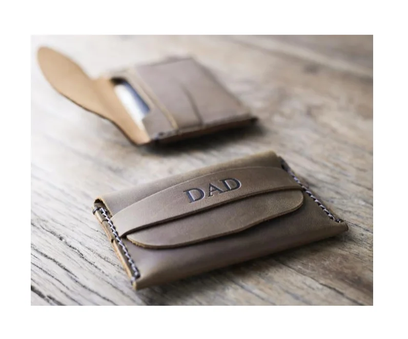 

2021 Genuine Leather Men Handmade Leather Wallets Credit Card Wallet coin purse, Customized color