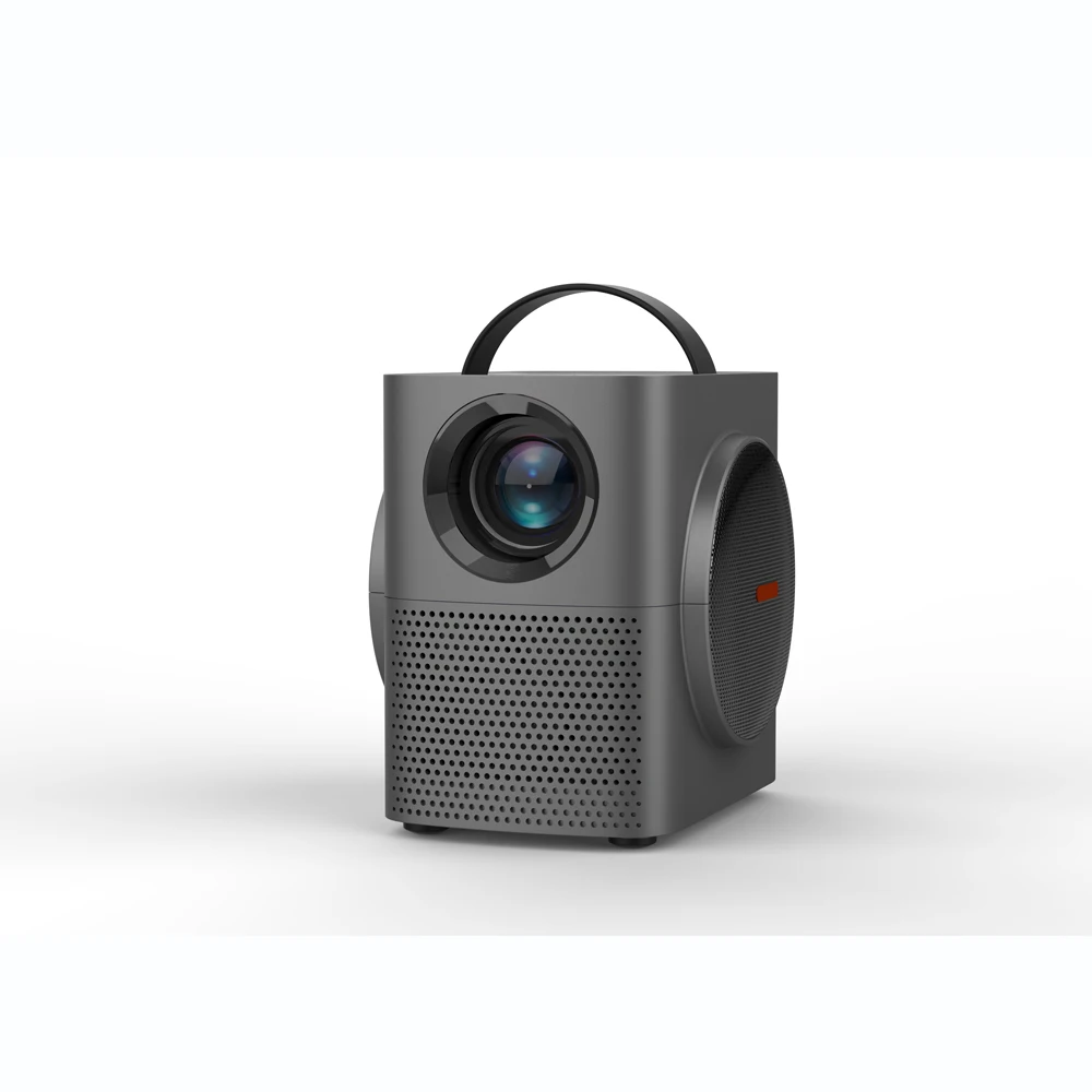 

Portable Mini LCD LED home theatre support 1080P Projector H1, White
