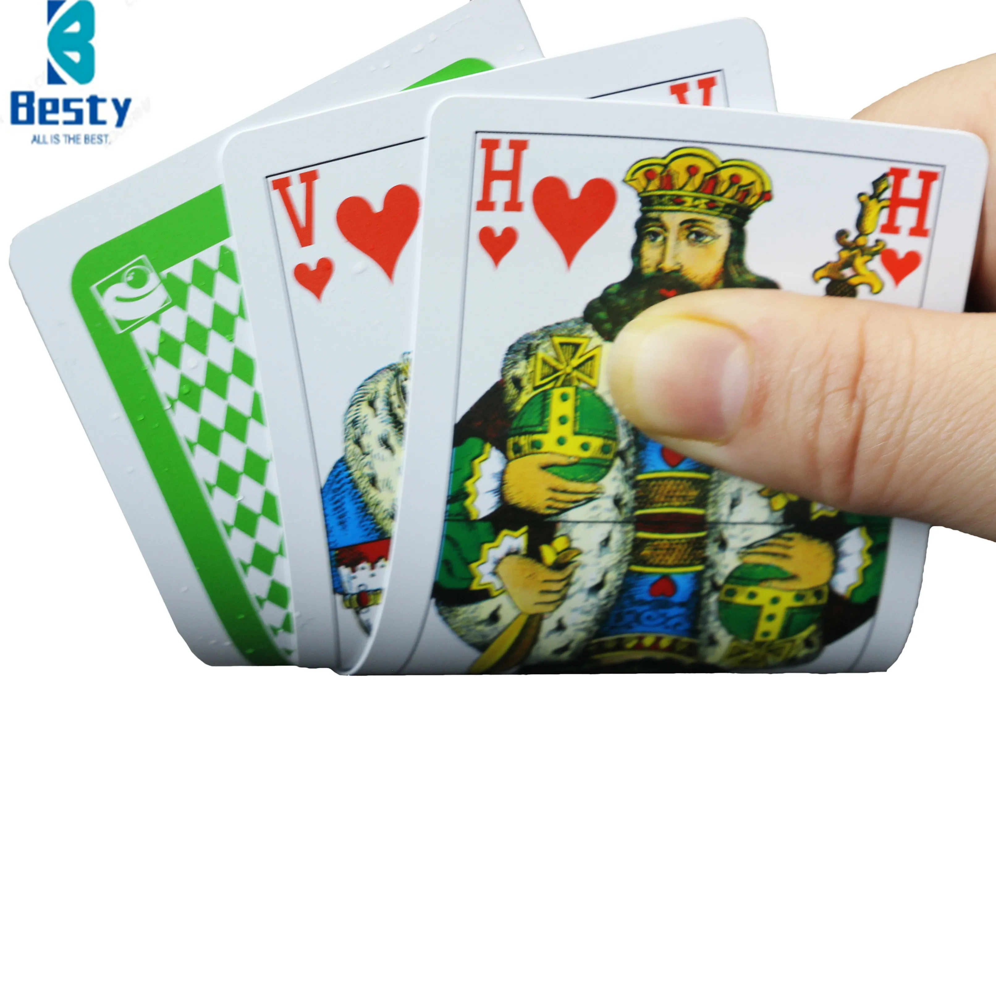 

Cheap Black card mold in wood box luxury sublimstion blank guangdong round playing cards, Cmyk 4c printing and oem