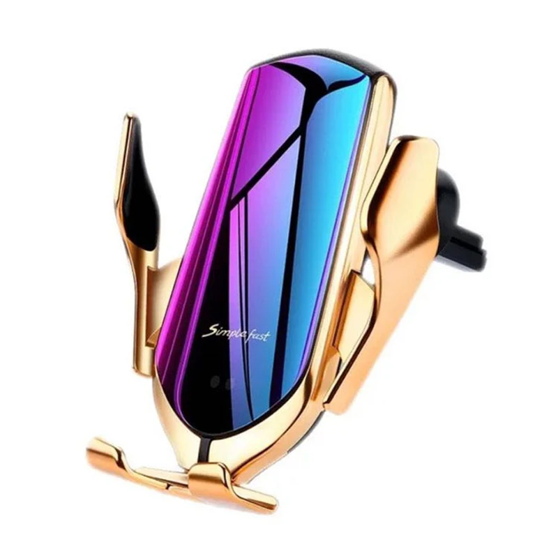 

Innovation 2020 Gravity Car Phone Holder Smartphone Auto Grip Air Vent Car Mobile Phone Mount, Silver,gold