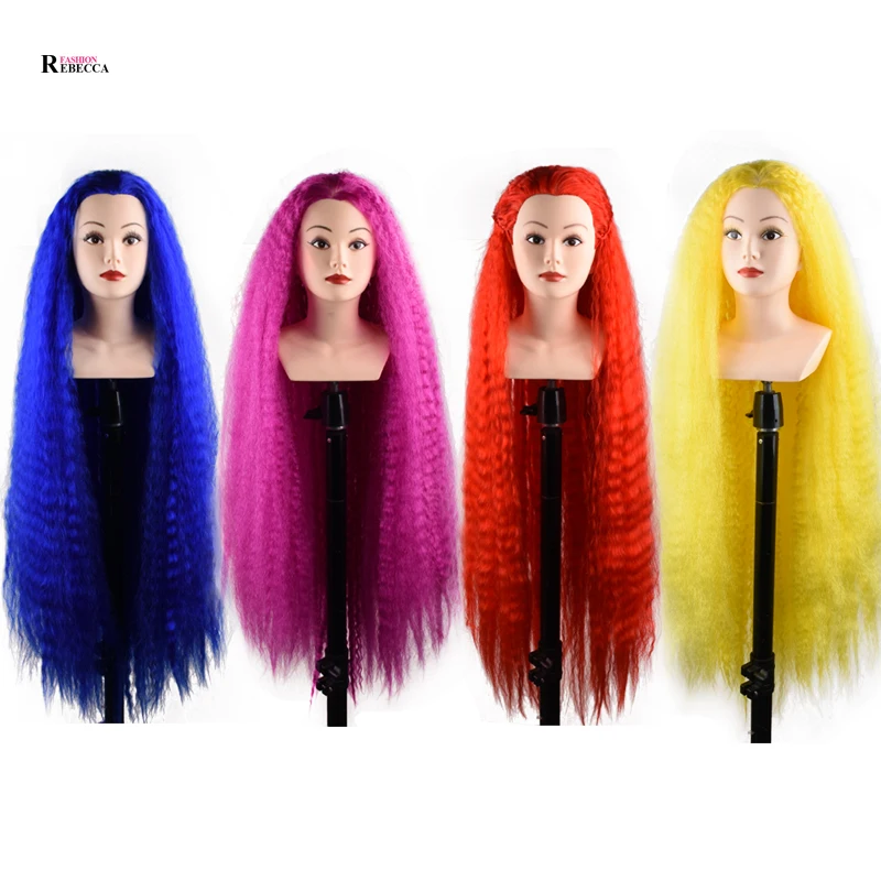 

Rebecca 30inches Soft Blond Synthetic Hair Wholesale To Shoulder For Training Asian Custom Pretty Mannequin Head With Hair