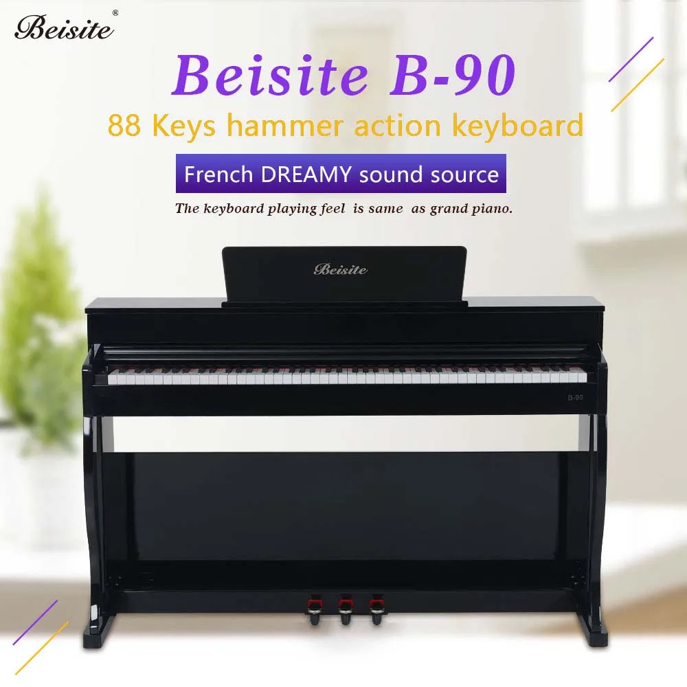 

Factory direct 90 China 88 keys white acoustic upright digital piano