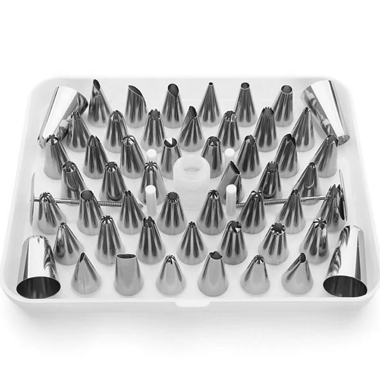 

52pcs/set Stainless Steel Piping Tips Cake Decorating Nozzles