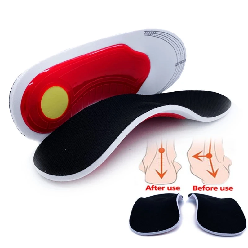 

wholesale Premium Orthotic Gel High Arch Support Insoles Gel Pad 3D Arch Support Flat Feet Women Men orthopedic Foot pain Unisex, Black