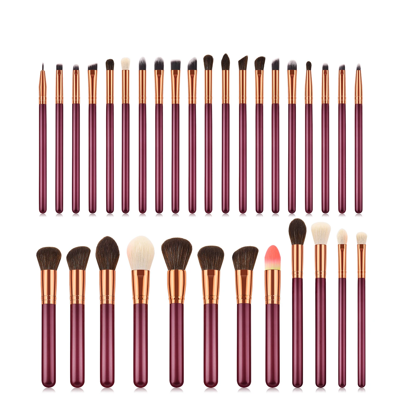 

32pcs Makeup Brush Set Profession Makeup Tools Cosmetic Brush for Face Eye, Maroon