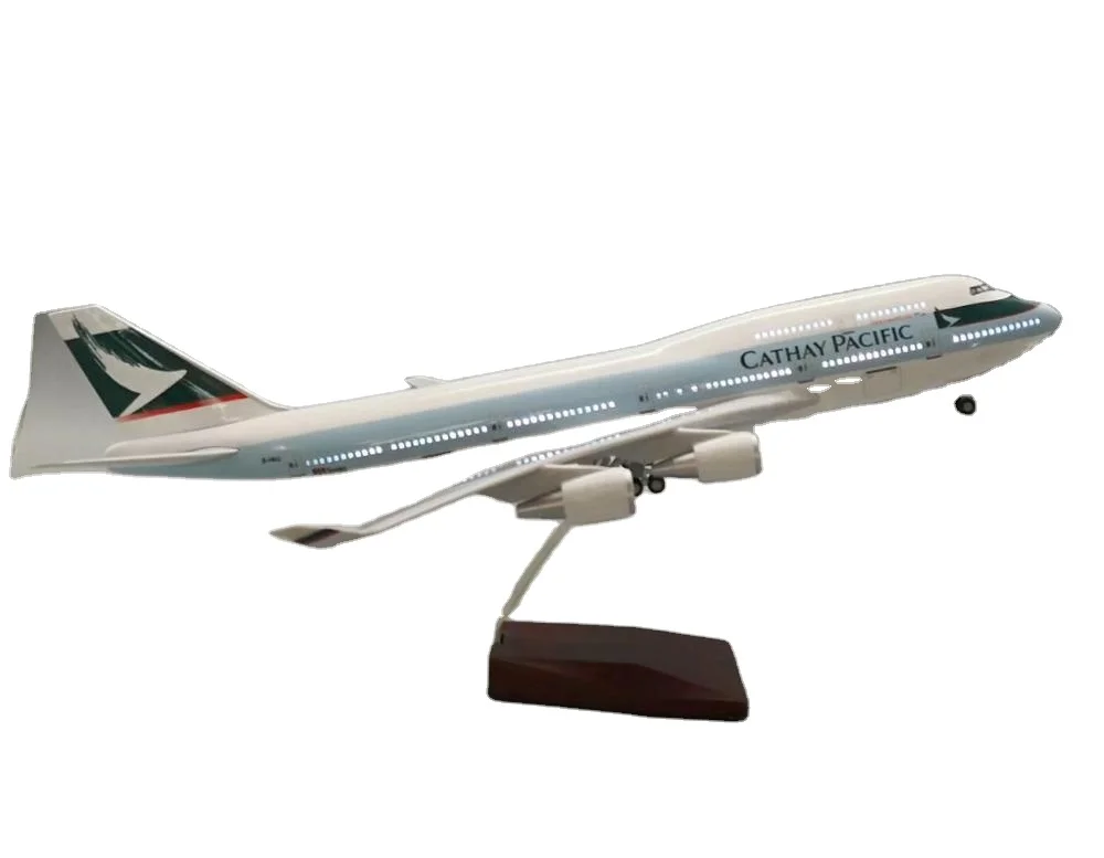 

B747 1:150 47cm Cathay Pacific Led Voice Control Resin Airplane Model Customized Aircraft Model
