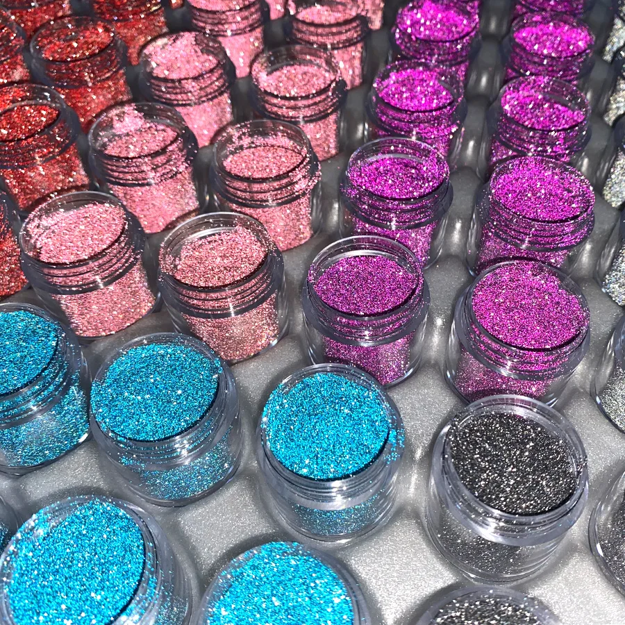 

Dazzling Prism Nail Art Glitters 12 Colors Diamond Reflective Glitter Dust For Reflective Gel Polish Nail Salon Manicure DIY