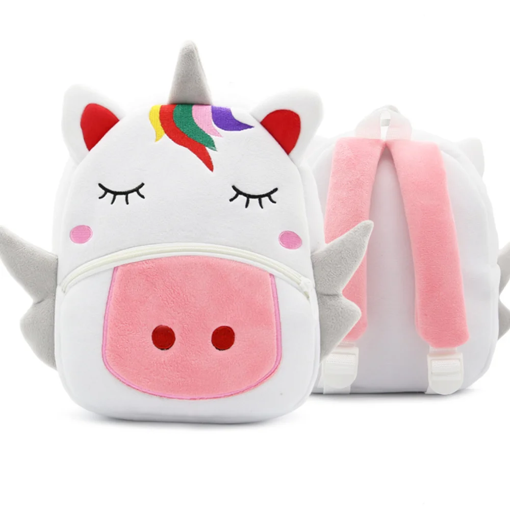 

Wholesale Custom Logo Cute Cartoon 3D Plush Animal School Bags Backpacks For Kids