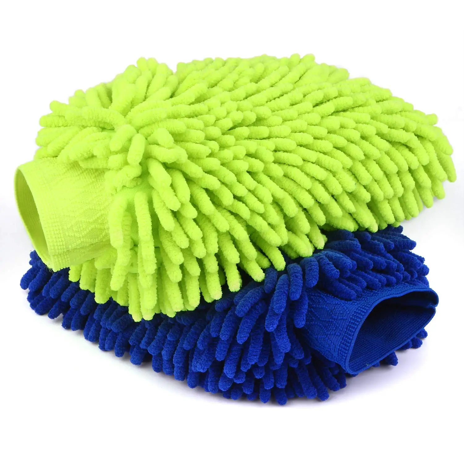 Orange,Green Car Wash Washing Microfiber Chenille mitt Cleaning Glove US Seller 