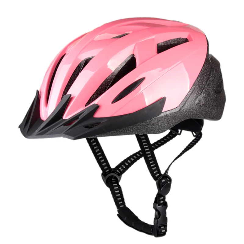 

Low Price Pink PVC Shell Lightest Ladies Bicycle Helmet Bike EN1078