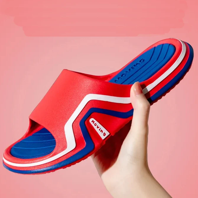 

Newest Designer PVC Sandals Fashion OEM Customized Logo Factory Cheap Summer Soft Slipper for Men and Women, As the picture shows