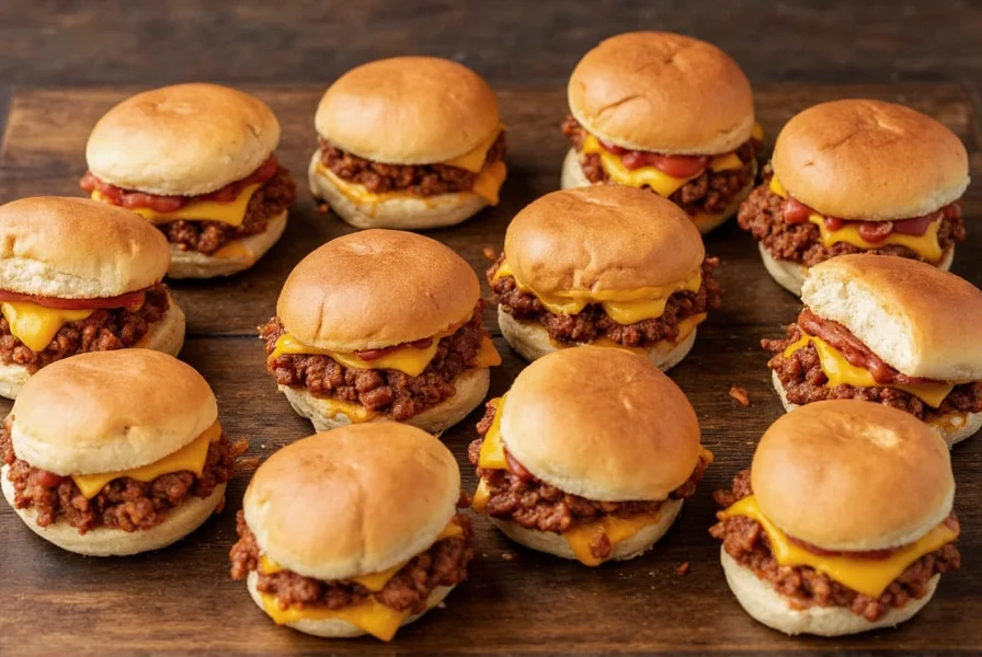 Variety of chili cheeseburger styles including classic, vegan, and spicy versions arranged on a wooden table