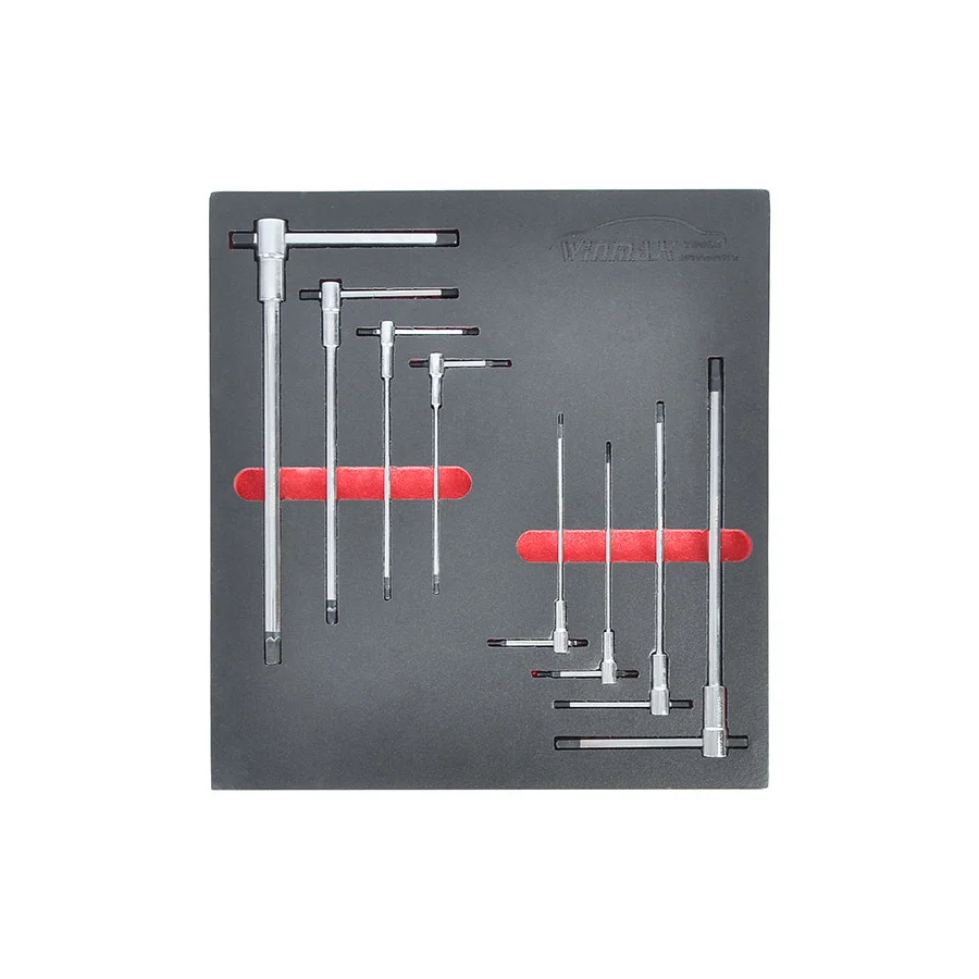 

Local stock in America! Winmax 8pcs Sliding T-Handle Hex Wrench Set with Mechanic's Tray