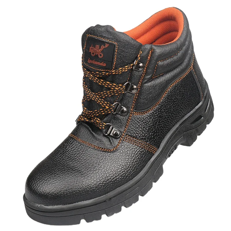 

2022 New Popularity Hot Sale Products Safety Steel Toe Lightweight Safety Customize Shoes Men, Red