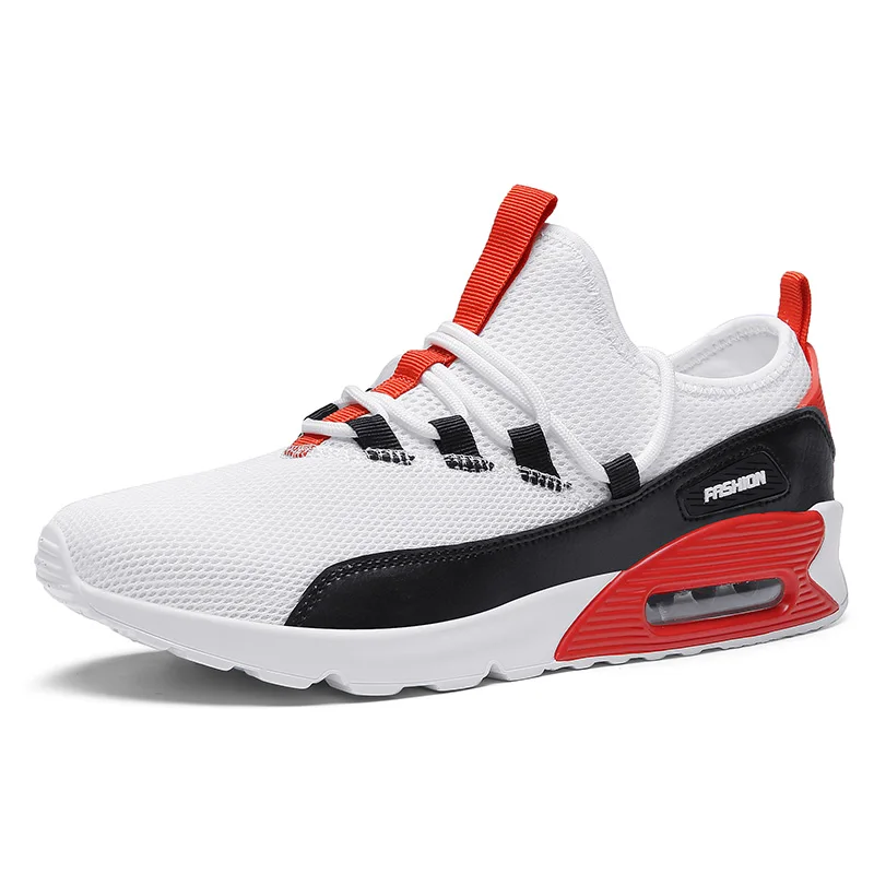 

2020 Quanzhou factory OEM men's fashion trend breathable upper sport shoes big size 36-46 air cushion casual sneaker for man