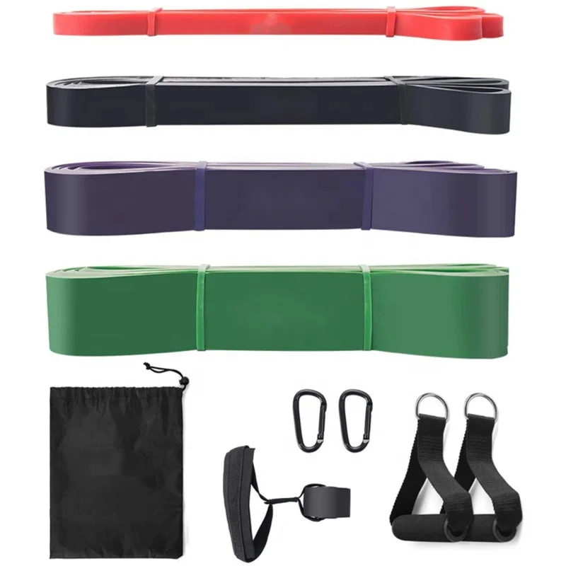 

GEDENG new factory price TPE 2080 portable durable pull up bands resistance bands for yoga body slimming, Customized color