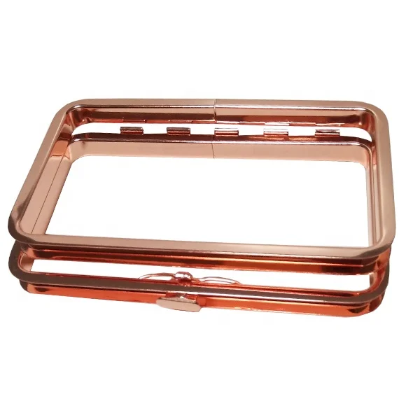 Customized Sizes Fashion Metal Kiss Lock Bag Frames Box Purse Makeup