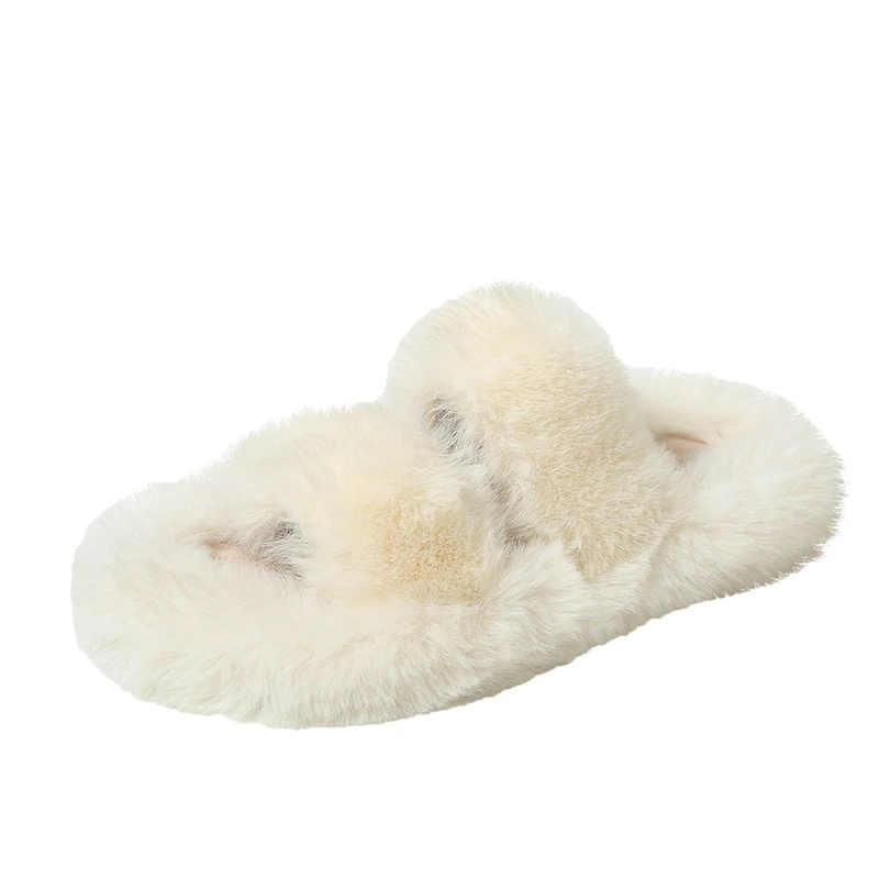 

Plush slippers Winter Women's fur slipper Women Shoes Bow Girls Lady snow cotton shoes home slippers, Brown