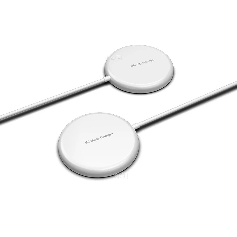 

New Arrival Portable Wireless Magnet Charger 15W Magnetic Qi Wireless Phone Charger, White