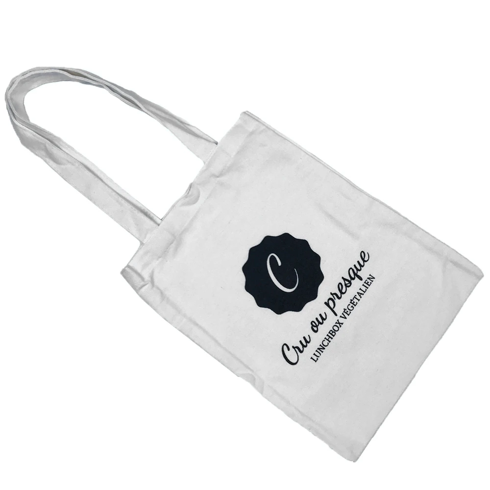 

Custom Logo Printed calico durable recycled cotton tote bag, Per your request