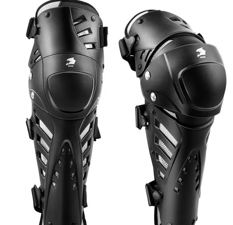 

Motorcycle knee pads, windproof, fall-proof, summer seasons, rider riding protective gear breathable, Black